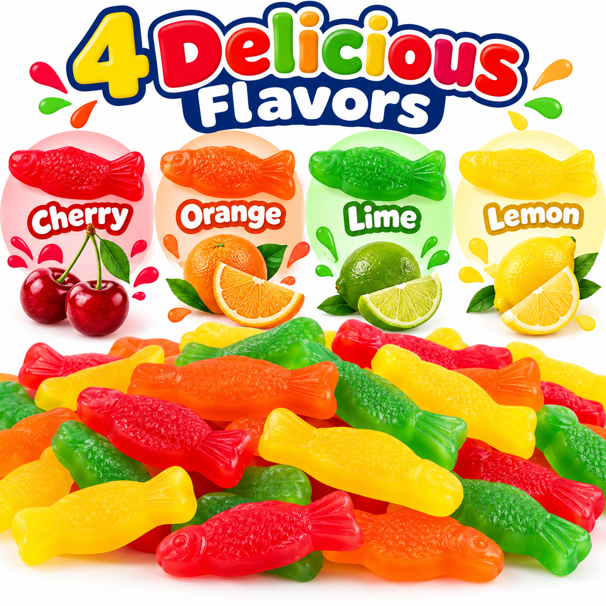 Assorted Juju Fish Candy, 1 LB