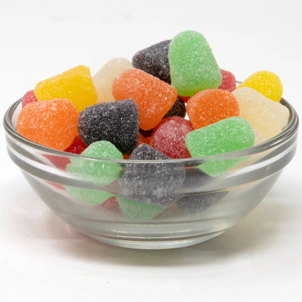 Spice Drops Gumdrops 1 lb Bulk Bag, Assorted Spiced Flavors, Soft & Chewy Sugar Coated Candy