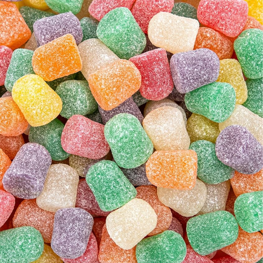 Spice Drops Gumdrops 1 lb Bulk Bag, Assorted Spiced Flavors, Soft & Chewy Sugar Coated Candy