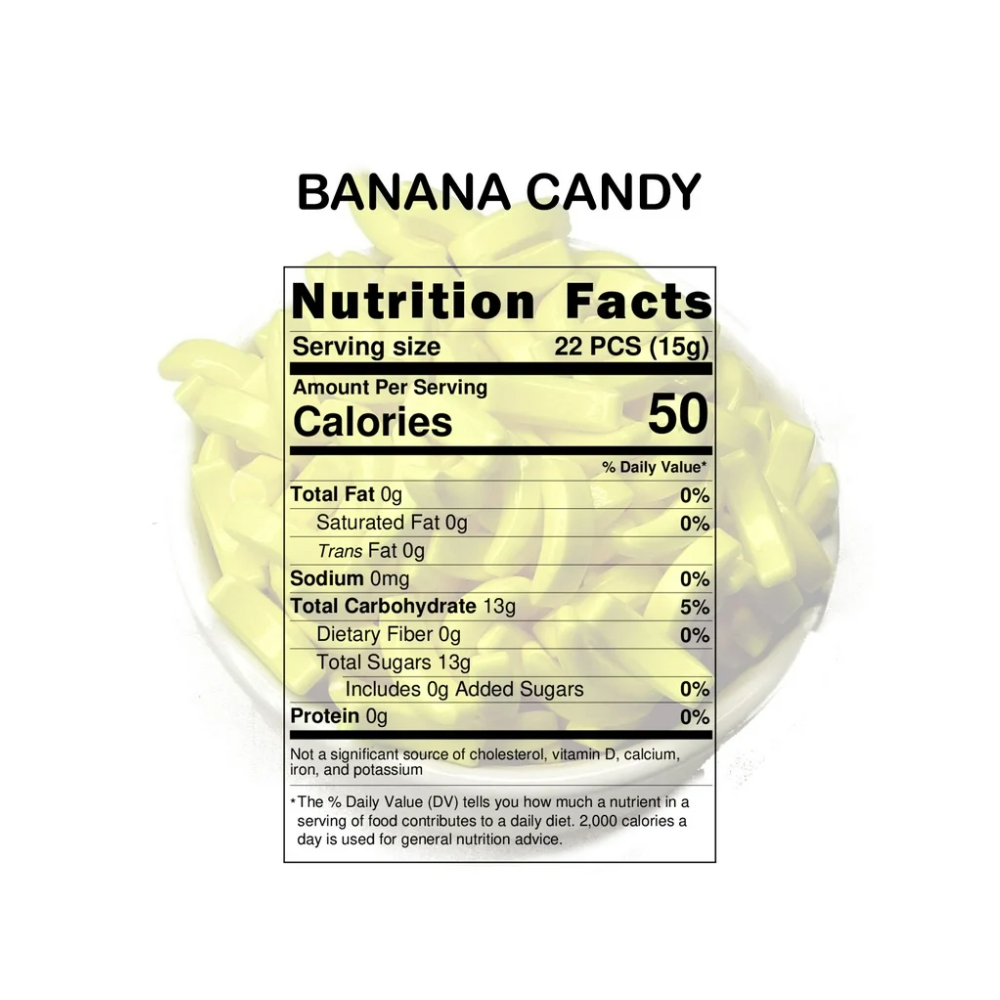 Bananarama Banana Candy – 2 LB Bulk Banana Flavored Hard Candy