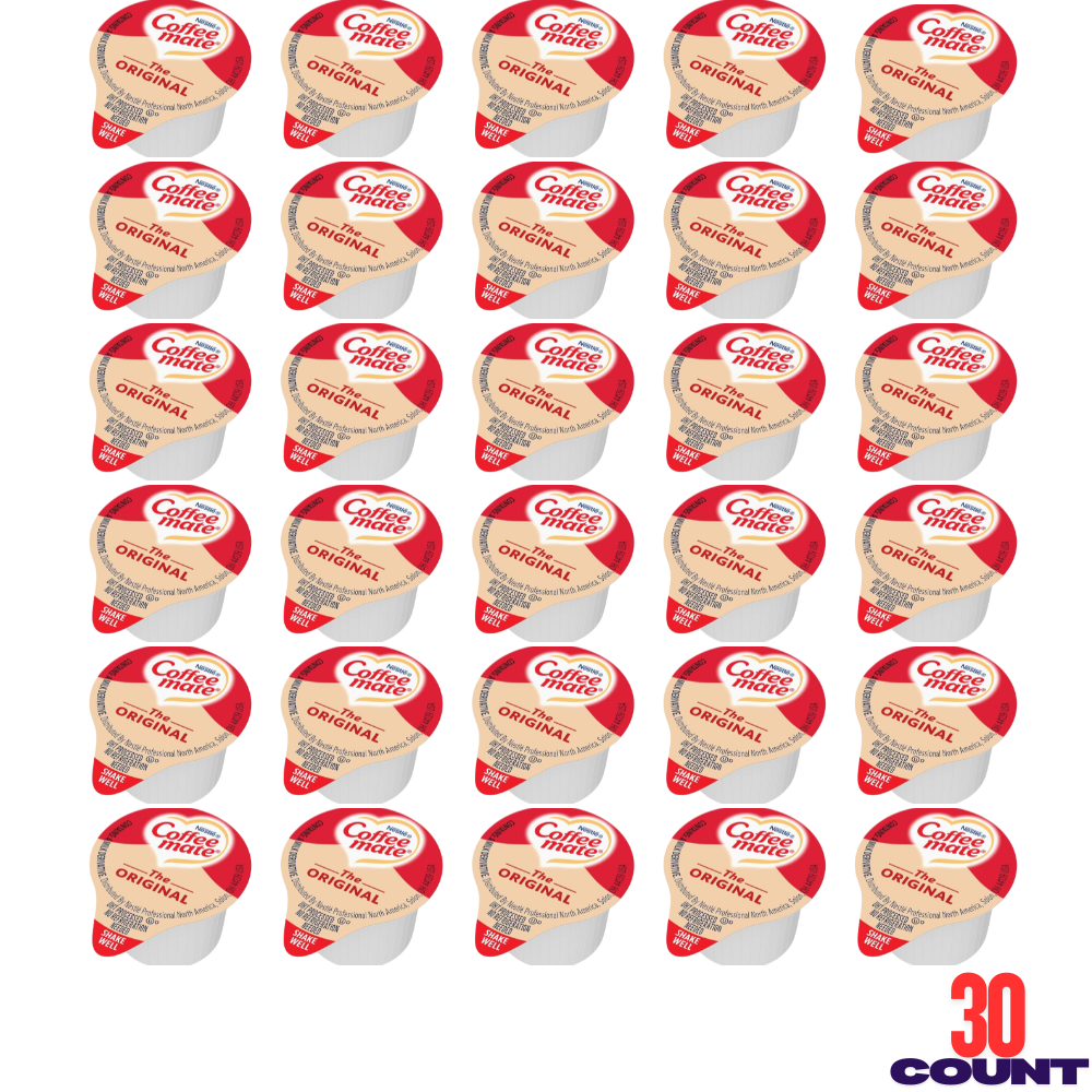 Coffee Mate Creamer Singles 30 Count, Single Serve Coffee Creamers, No Refrigeration, Choose Your Flavor