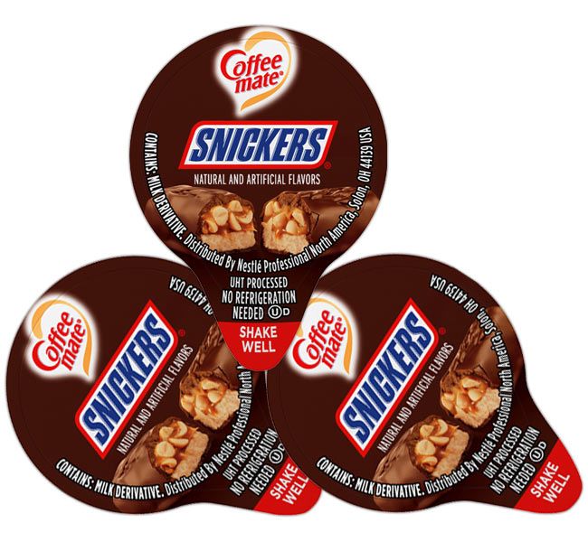 Coffee Mate Snickers, 50 Count