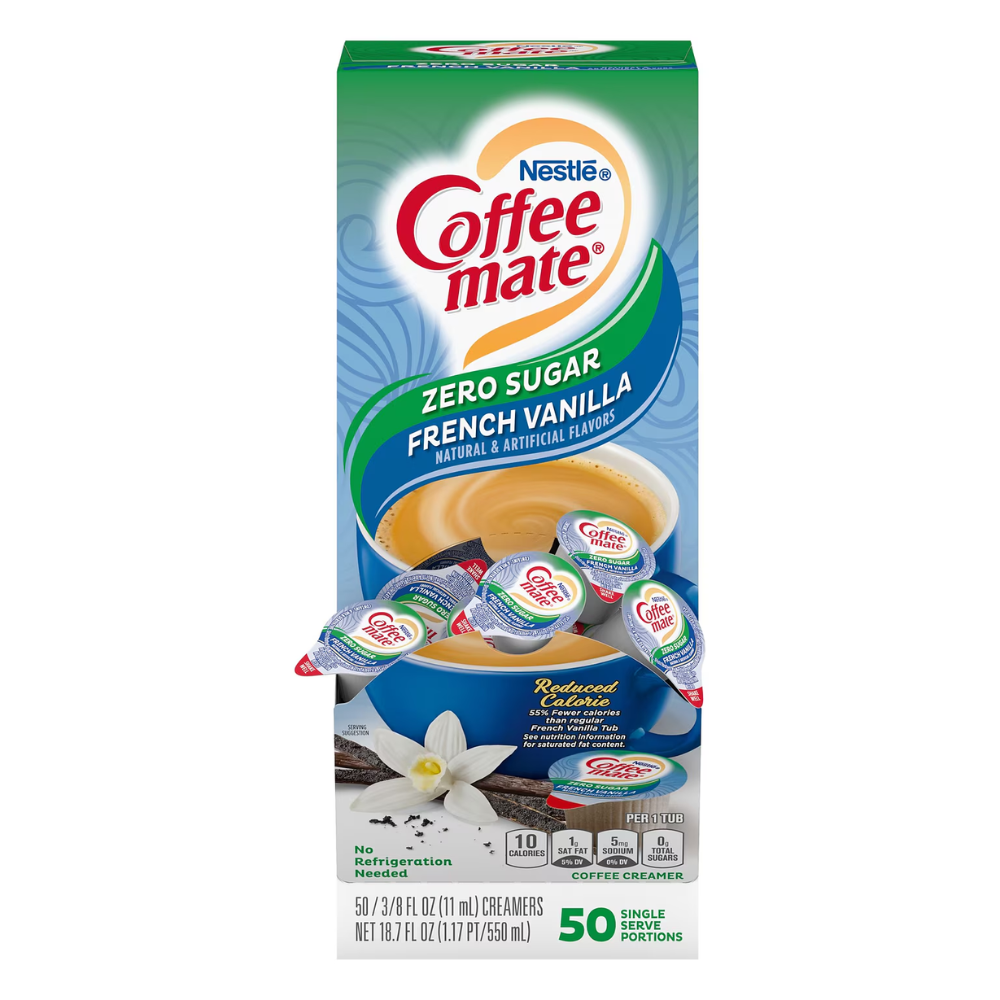 Nestle Coffee Mate Liquid Coffee Creamer Singles, 50 Ct Box (1 Count)