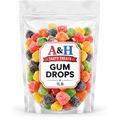 Gum Drops Candy 1 lb Bulk Bag, Assorted Fruity Sugar Coated Gumdrops, Soft & Chewy Nostalgic Candy