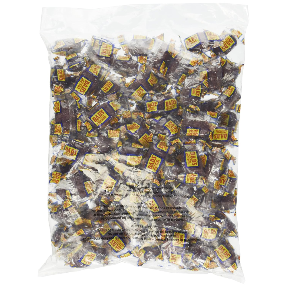 Dad's Root Beer Hard Candy Bulk Bag, Individually Wrapped Classic Soda Flavor Candy, Party & Snack Treats