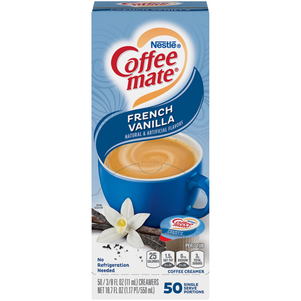 Nestle Coffee Mate Liquid Coffee Creamer Singles, 50 Ct Box (1 Count)