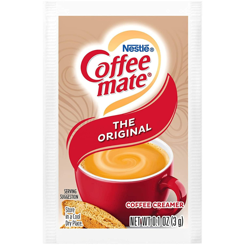 Coffee Mate Original Powdered Creamer 3 Gram Packets Bulk Bag – Single Serve Non-Dairy Coffee Creamer, No Refrigeration