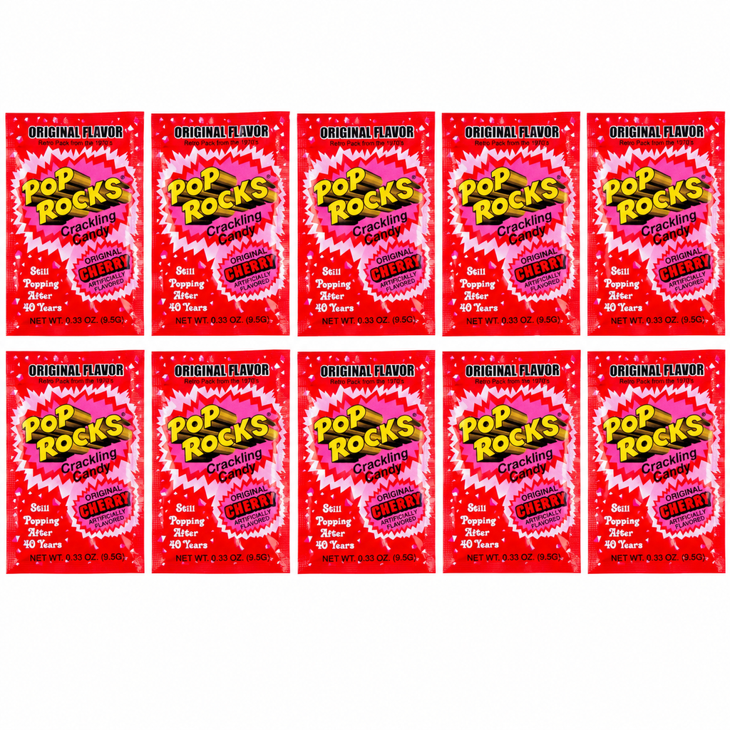 Pop Rocks Popping Candy 10 Pack Choose Your Flavor Fun Fizzy Crackling Candy Individual Packs Party Favors Snacks