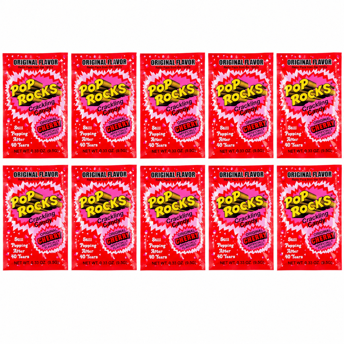 Pop Rocks Popping Candy 10 Pack Choose Your Flavor Fun Fizzy Crackling Candy Individual Packs Party Favors Snacks