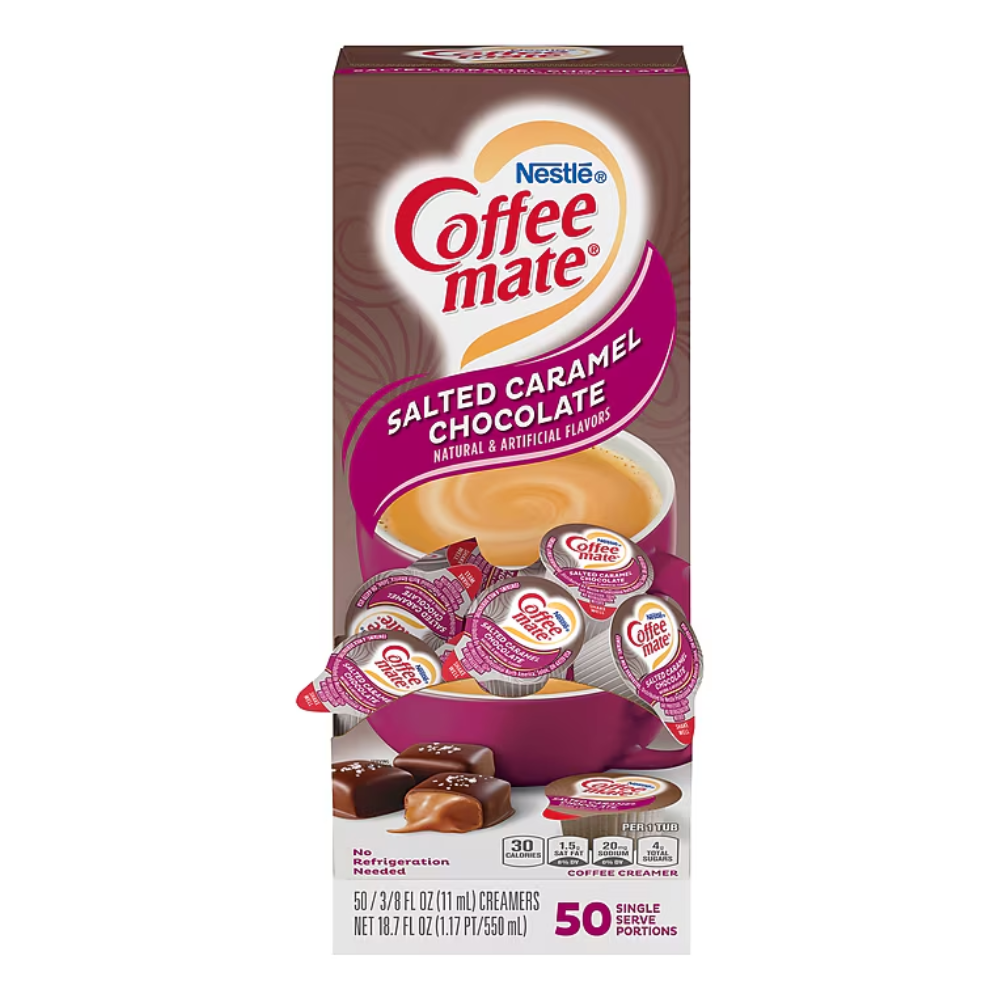 Nestle Coffee Mate Liquid Coffee Creamer Singles, 50 Ct Box (1 Count)