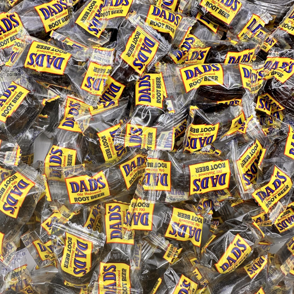 Dad's Root Beer Hard Candy Bulk Bag, Individually Wrapped Classic Soda Flavor Candy, Party & Snack Treats