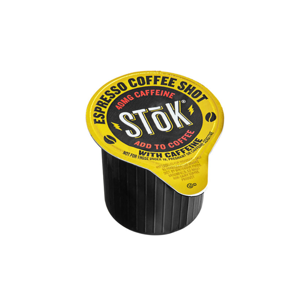 SToK Cold Brew Espresso Shots 25 Pack, 40mg Caffeine Single Serve Coffee Boosters, Ready to Drink Coffee Add-In Pods