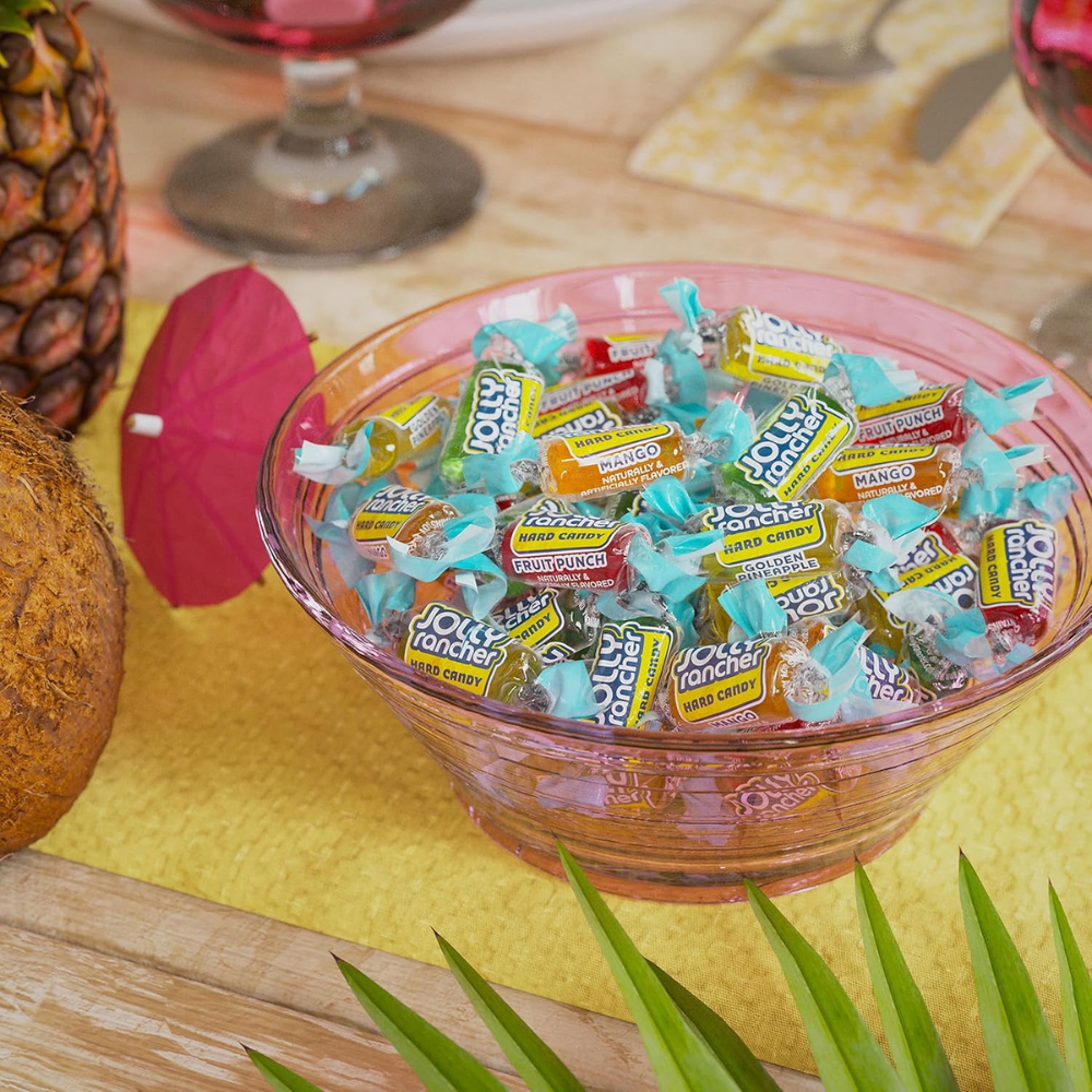 Jolly Rancher Tropical Hard Candy 6.5 oz Bag, Assorted Fruit Flavors, Individually Wrapped Candy, Bulk Party & Holiday Treats