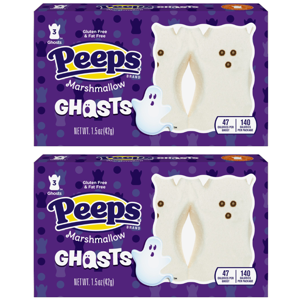 PEEPS Halloween Marshmallow Candy 2-Pack, Choose Ghosts, Monsters, Skulls or Pumpkins
