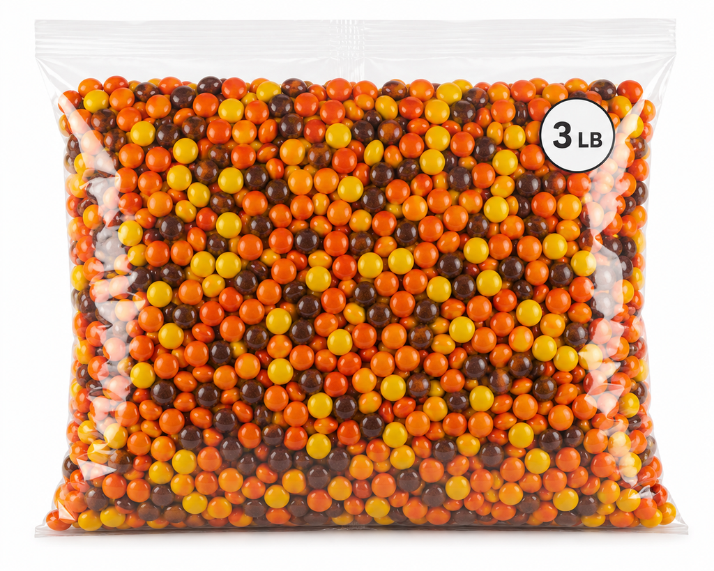 REESE'S PIECES Peanut Butter Candy Bulk Bag, Chocolate Candy Coated Peanut Butter Treats, Movie Theater Candy