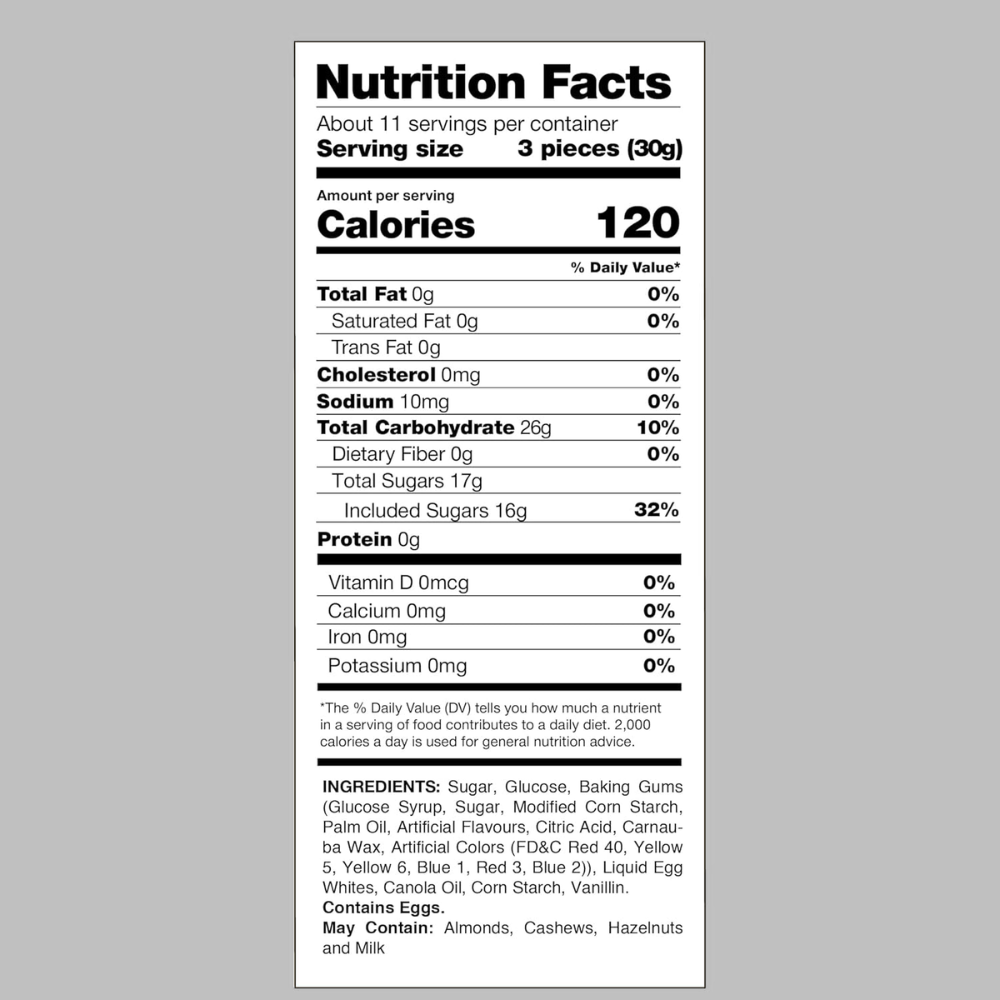 Jujube Nougat Chewy Candy 16 oz Bulk Bag, Soft Marshmallow Nougat with Fruity Jelly Pieces, Individually Wrapped Retro Candy