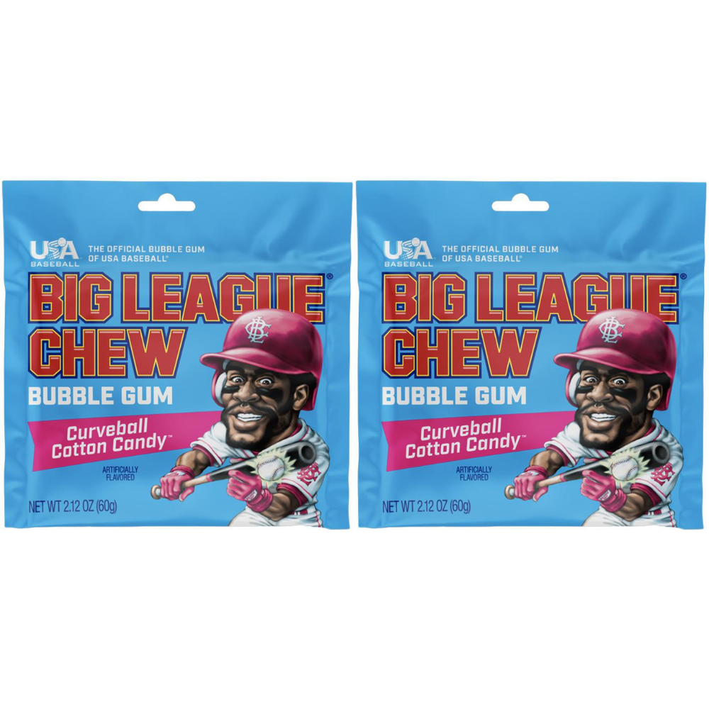 Big League Chew Bubble Gum (2 Pack) - Shredded Gum, Fun Snack & Party Treat