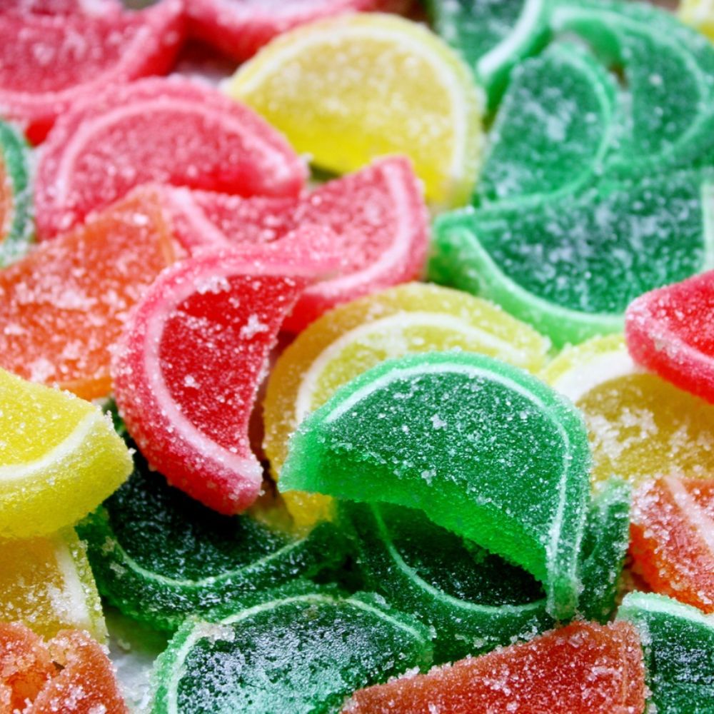 Classic Fruit Slice Candy 1 lb Bulk Pack, Assorted Citrus Flavors, Soft Chewy Jelly Candy, Vegan Gluten Free Kosher