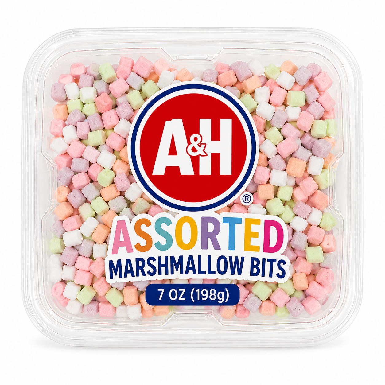 Assorted Marshmallow Bits 7 OZ Colorful Mini Marshmallows for Hot Chocolate Baking Desserts and Cereal Toppings