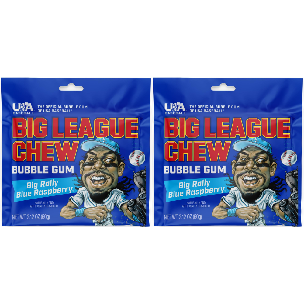 Big League Chew Bubble Gum (2 Pack) - Shredded Gum, Fun Snack & Party Treat