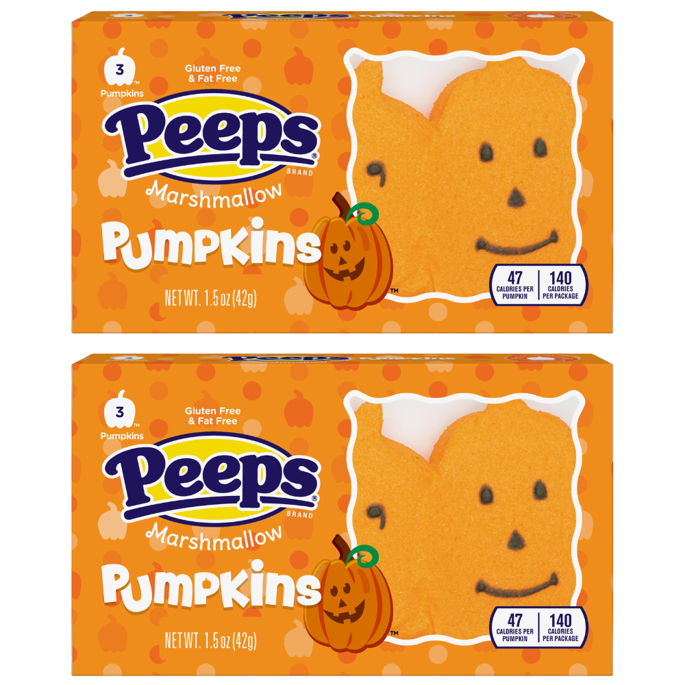 PEEPS Halloween Marshmallow Candy 2-Pack, Choose Ghosts, Monsters, Skulls or Pumpkins