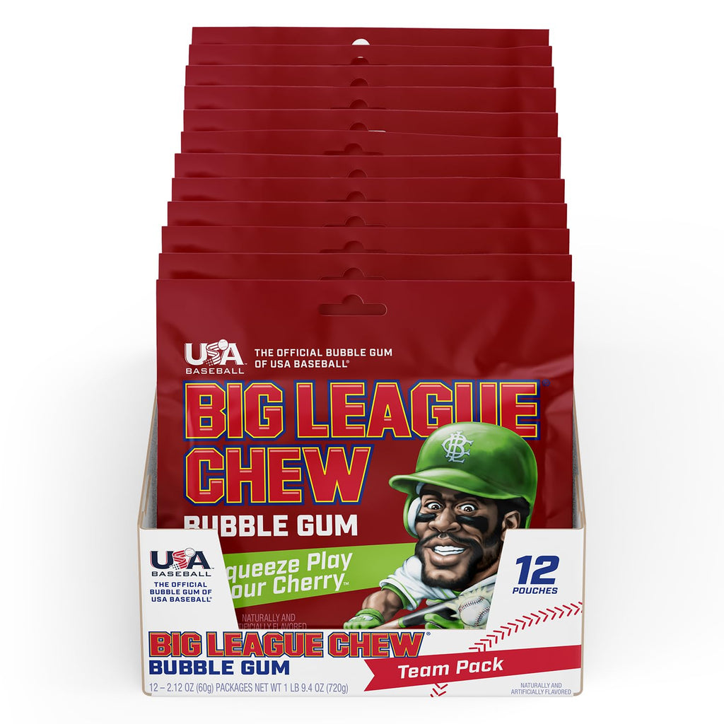 Big League Chew Sour Cherry 12 Ct