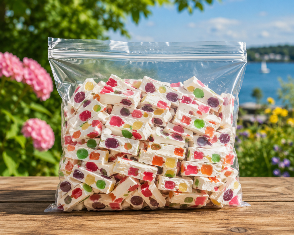 Jujube Nougat Tropical & Original Mix, Soft Chewy Candy