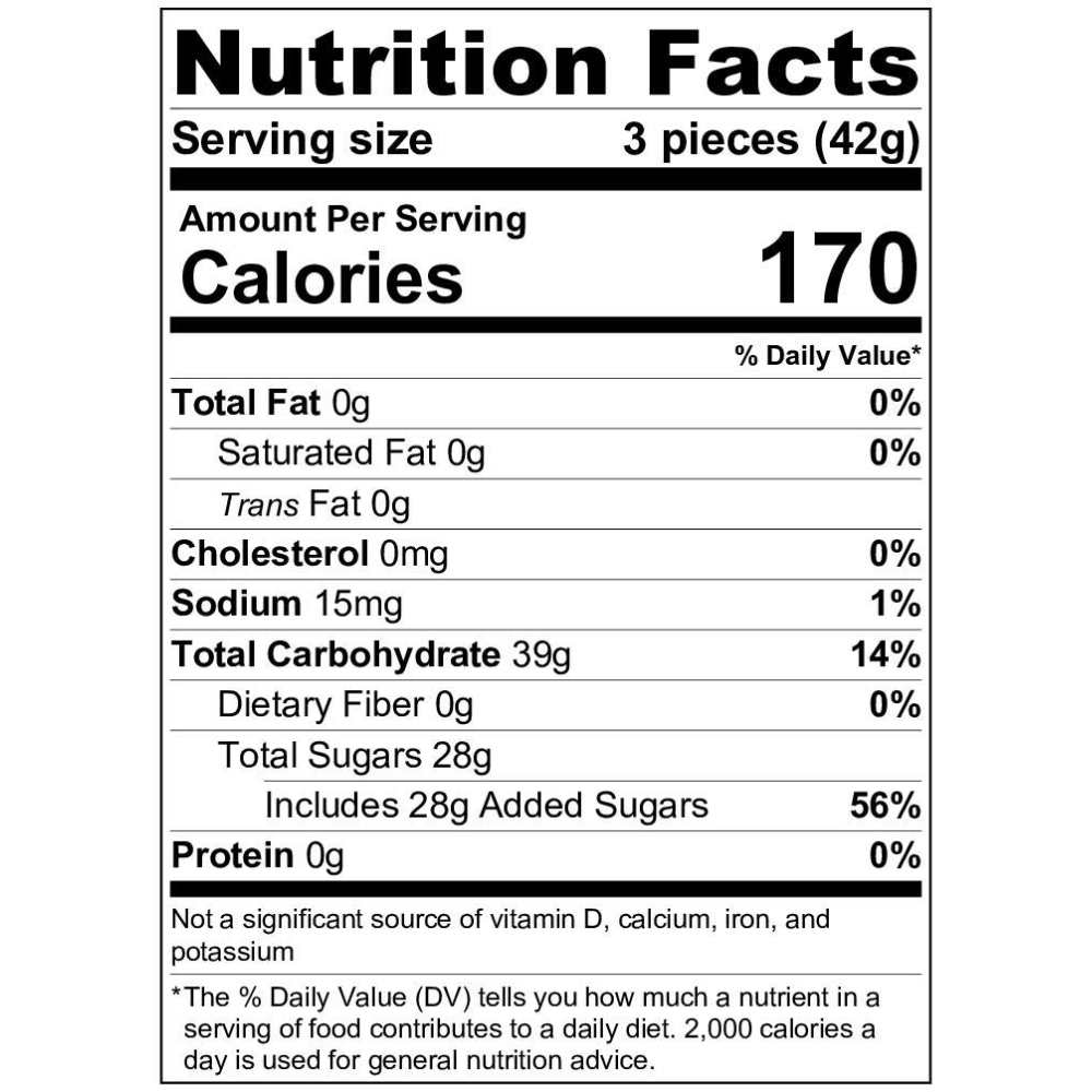 Classic Fruit Slice Candy 1 lb Bulk Pack, Assorted Citrus Flavors, Soft Chewy Jelly Candy, Vegan Gluten Free Kosher