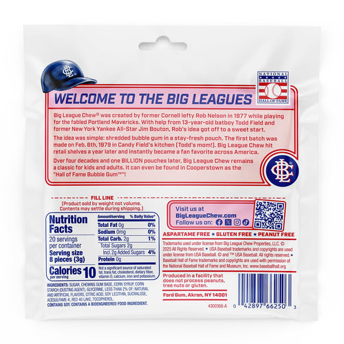 Big League Chew Fruit Punch 12 Ct