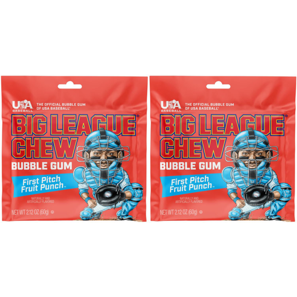 Big League Chew Bubble Gum (2 Pack) - Shredded Gum, Fun Snack & Party Treat