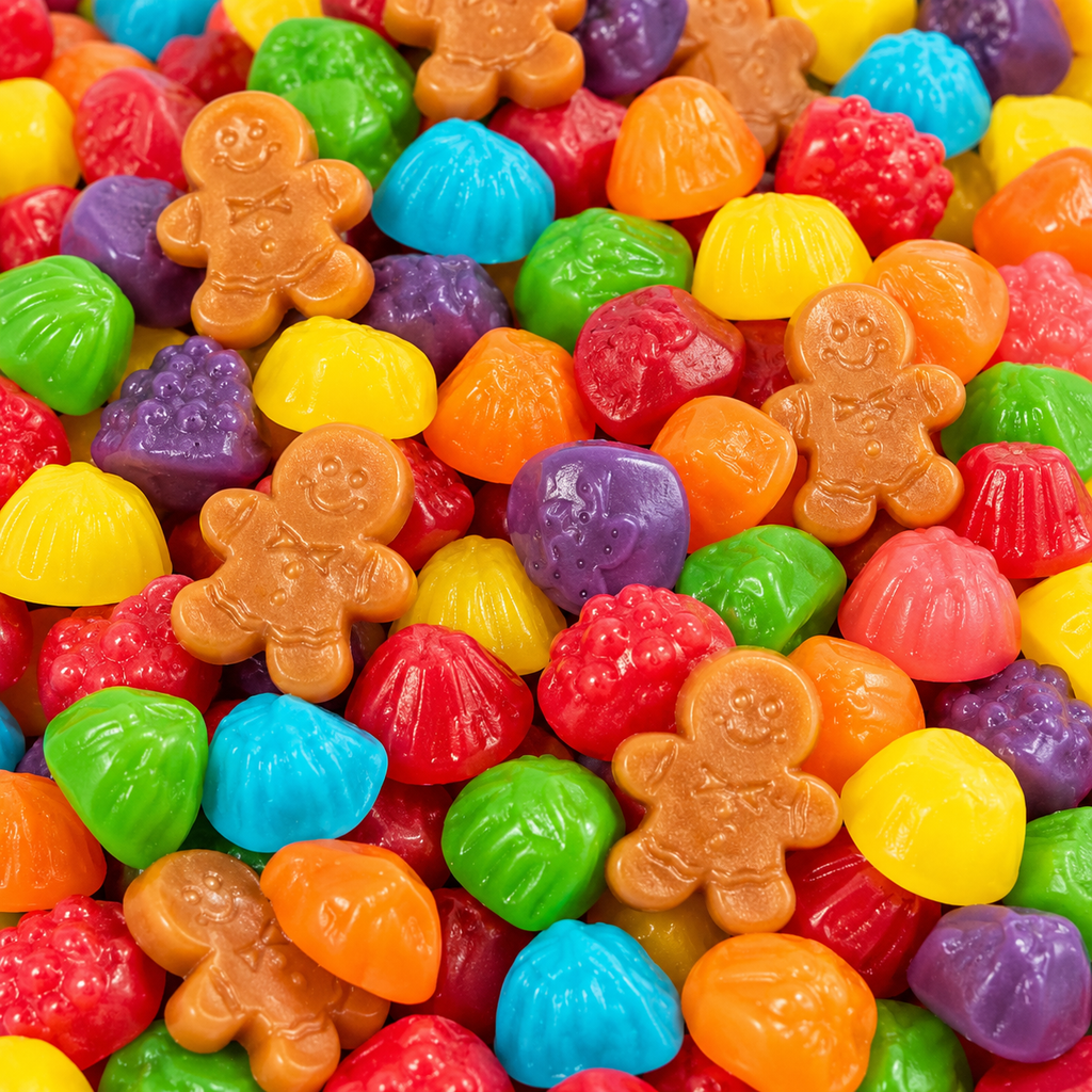 Christmas Gingerbread Gummy Candy Mix 1 Pound