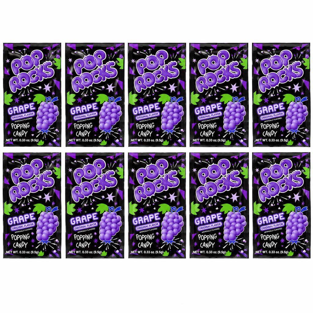 Pop Rocks Popping Candy 10 Pack Choose Your Flavor Fun Fizzy Crackling Candy Individual Packs Party Favors Snacks