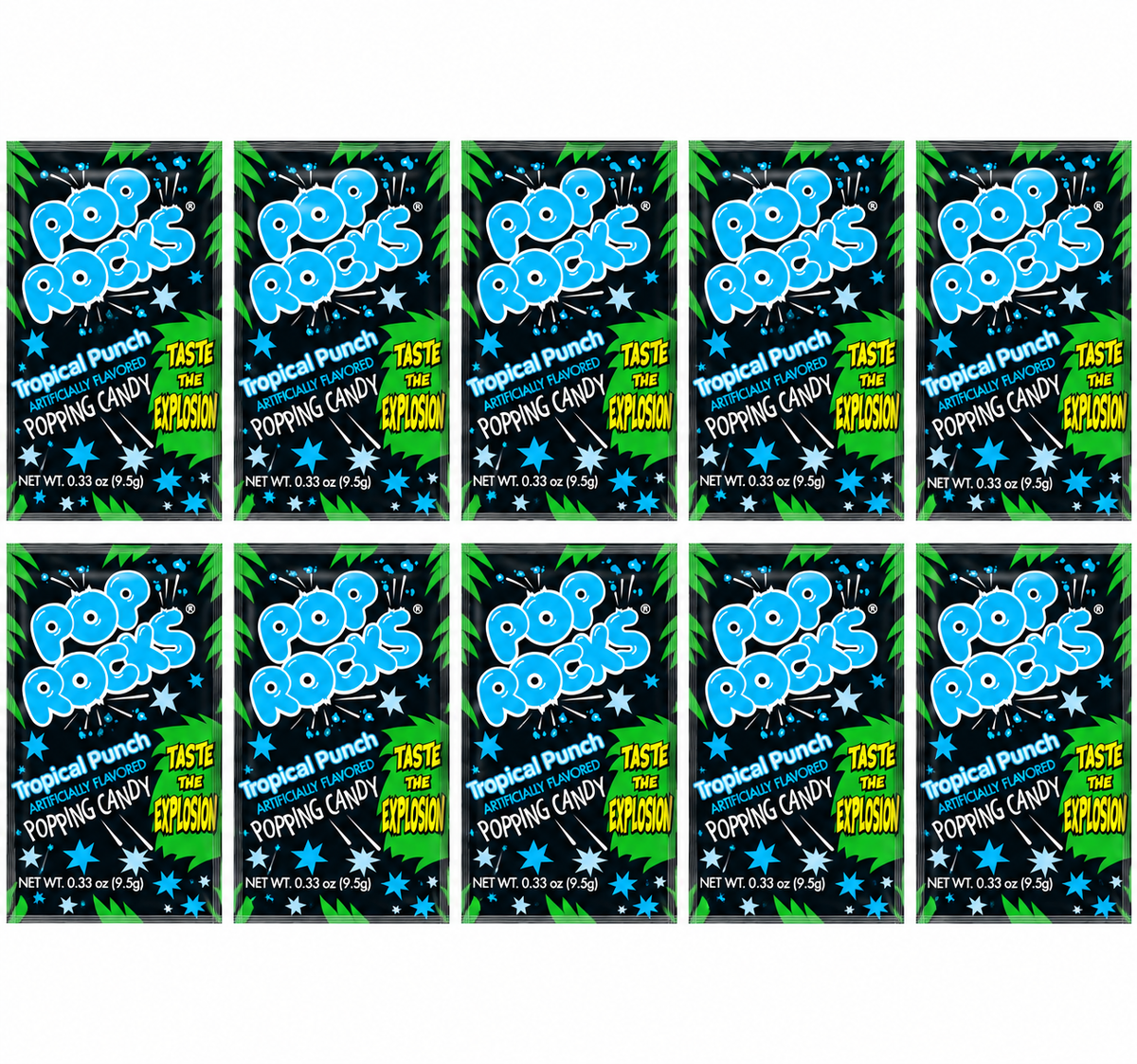 Pop Rocks Popping Candy 10 Pack Choose Your Flavor Fun Fizzy Crackling Candy Individual Packs Party Favors Snacks