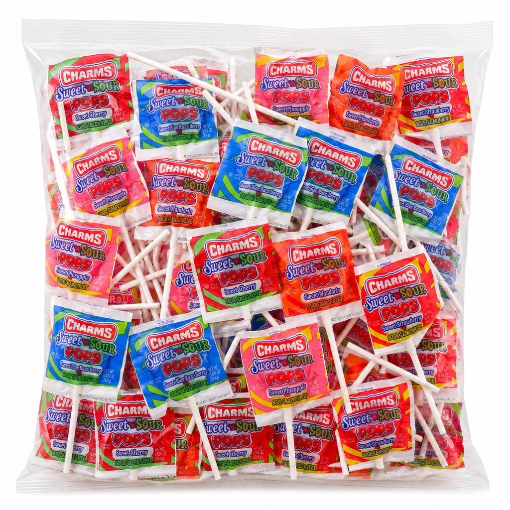Sweet & Sour Pops Lollipops – Bulk 1 Pound