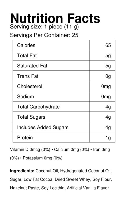 Albert's Chocolate Ice Cubes Candy 25 Count Bulk Bag