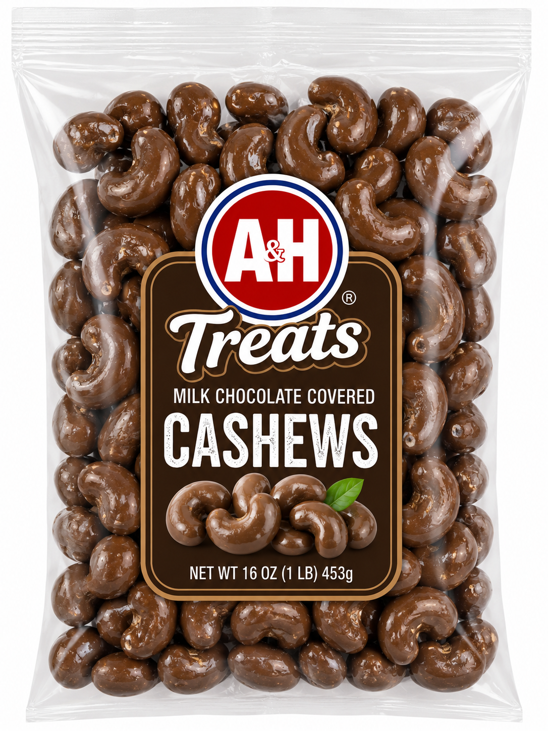 Milk Chocolate Covered Cashews 16 OZ Gourmet Chocolate Candy Snack with Premium Cashews