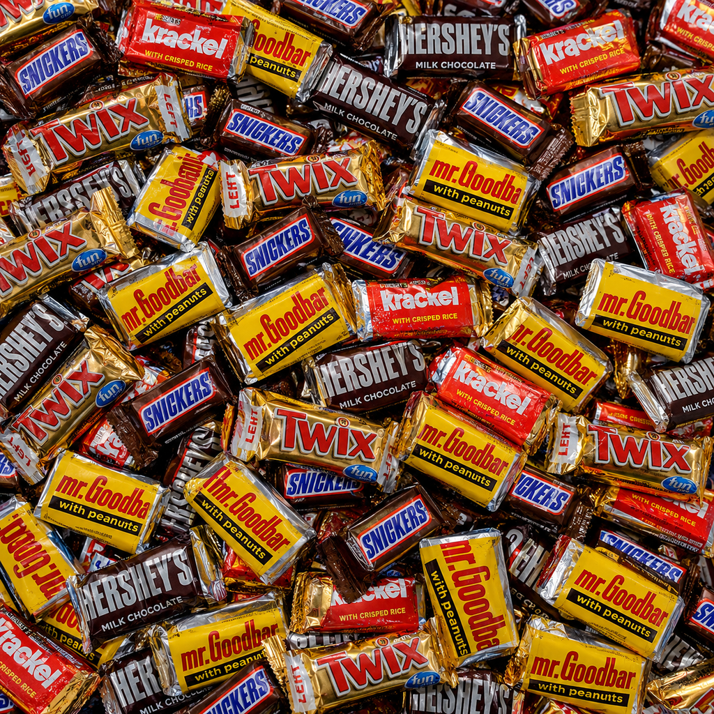 2 LB Assorted Chocolate Variety Pack Individually Wrapped Fun Size Candy Mix for Parties Holidays Candy Bowls and Treat Bags