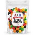 Spice Drops Gumdrops 1 lb Bulk Bag, Assorted Spiced Flavors, Soft & Chewy Sugar Coated Candy