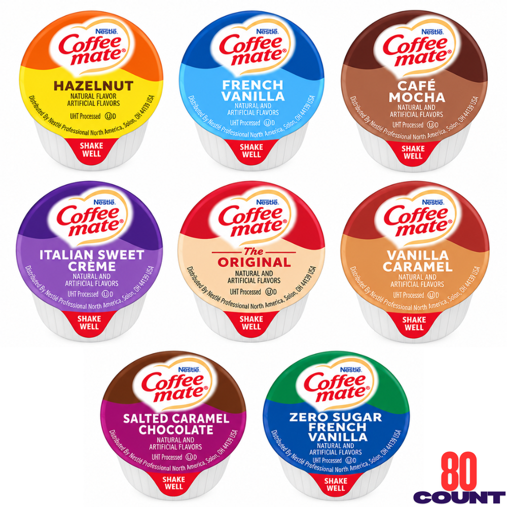 Coffee Mate 80 Count Creamer Sampler Variety Pack