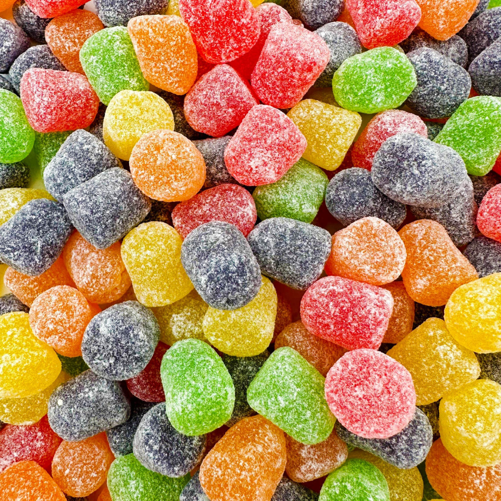 Gum Drops Candy 1 lb Bulk Bag, Assorted Fruity Sugar Coated Gumdrops, Soft & Chewy Nostalgic Candy