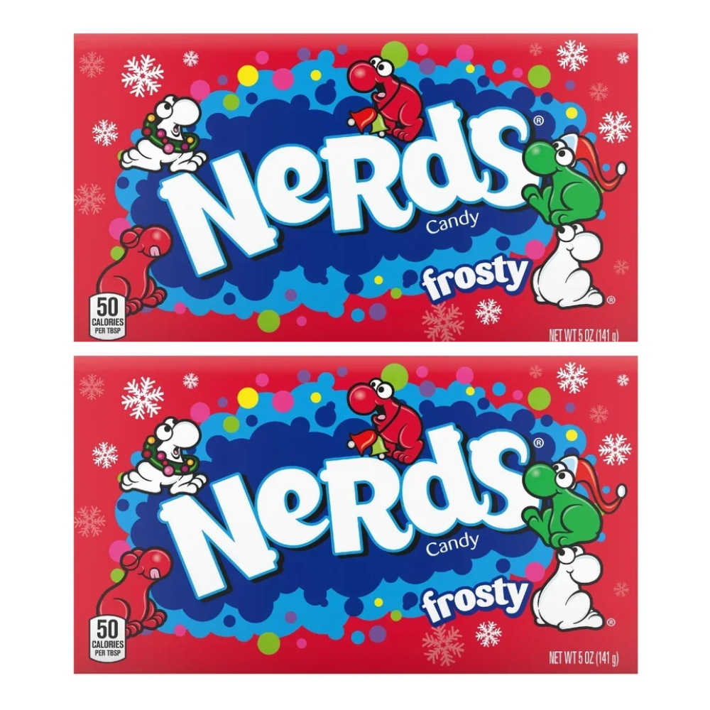 Nerds Frosty Christmas 2 Pack Theater Box, 5 oz Each