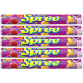Spree Original Candy Rolls 5-Pack – Chewy Fruit Candy, Colorful Sweet & Tart Treat, Party & Snack Candy