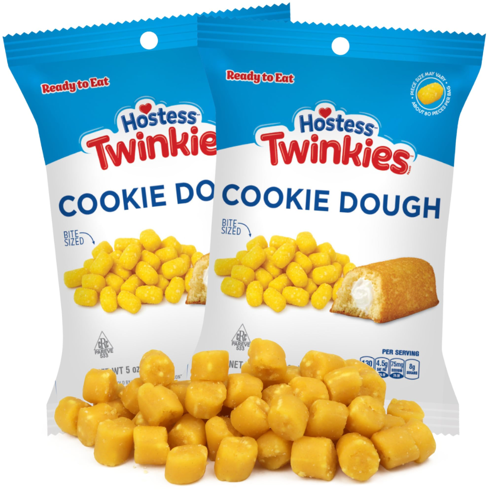 Twinkies Edible Cookie Dough Bites, Ice Cream Toppers (2 Pack - 5oz Each)