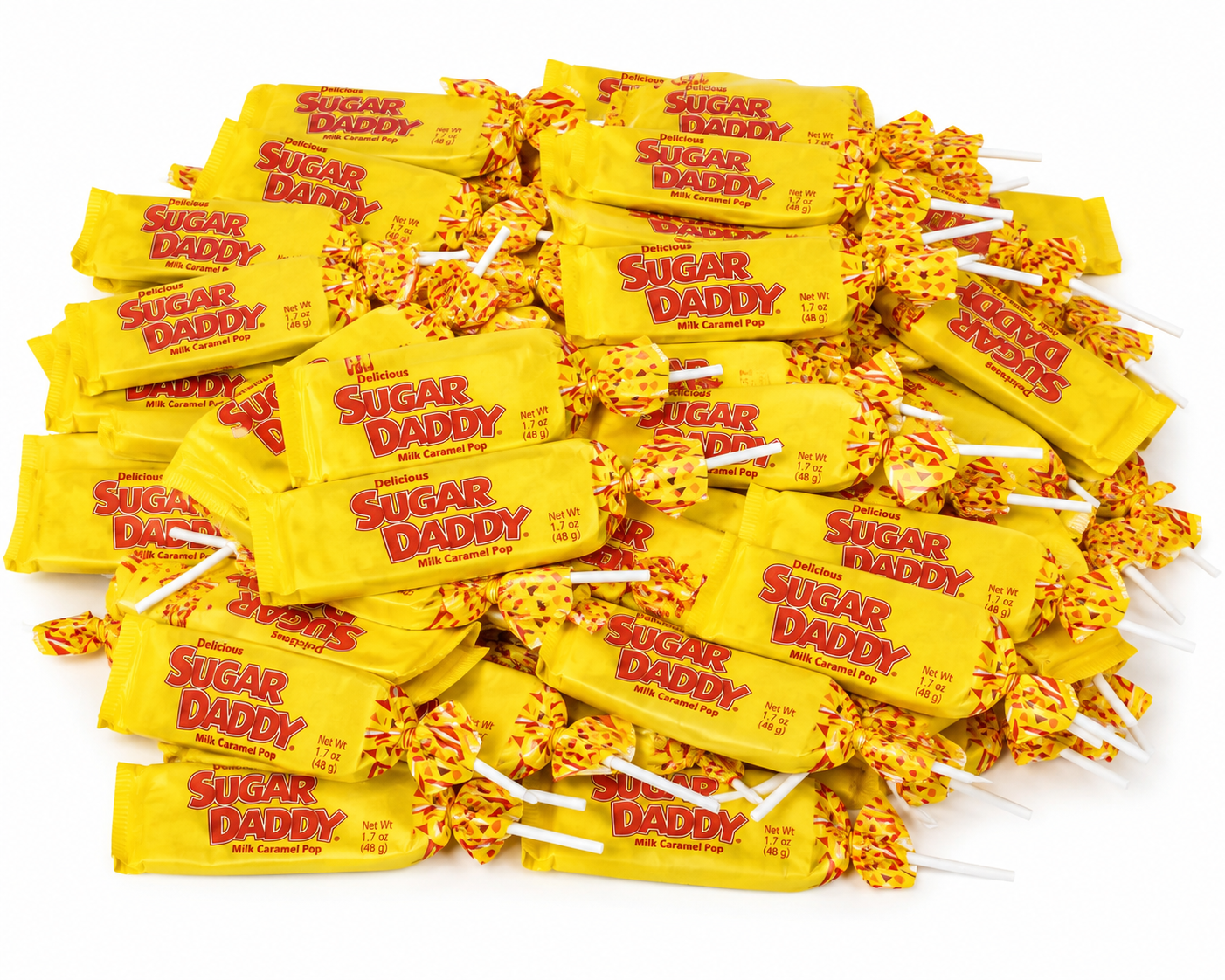 Sugar Daddy Milk Caramel Pops Bulk Pack 1/2 Pound
