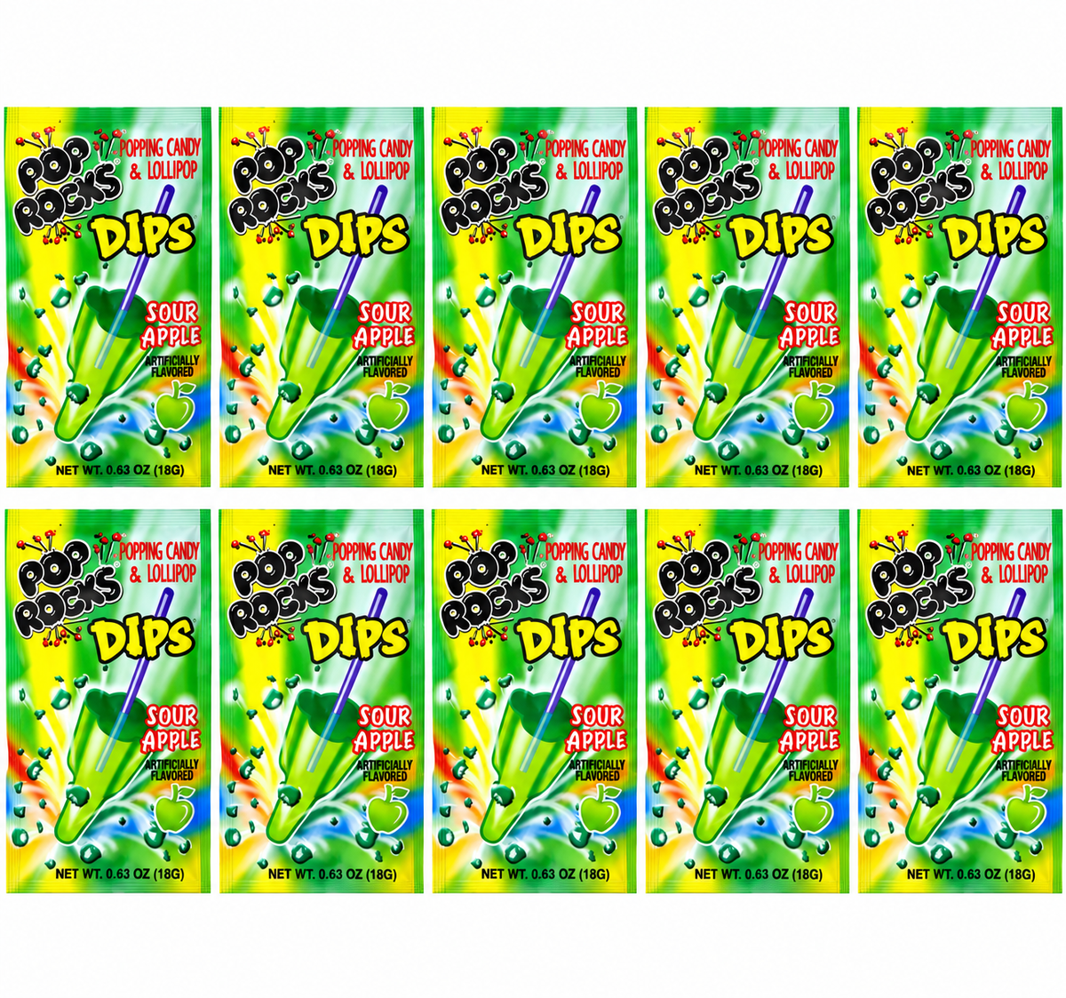 Pop Rocks Popping Candy 10 Pack Choose Your Flavor Fun Fizzy Crackling Candy Individual Packs Party Favors Snacks