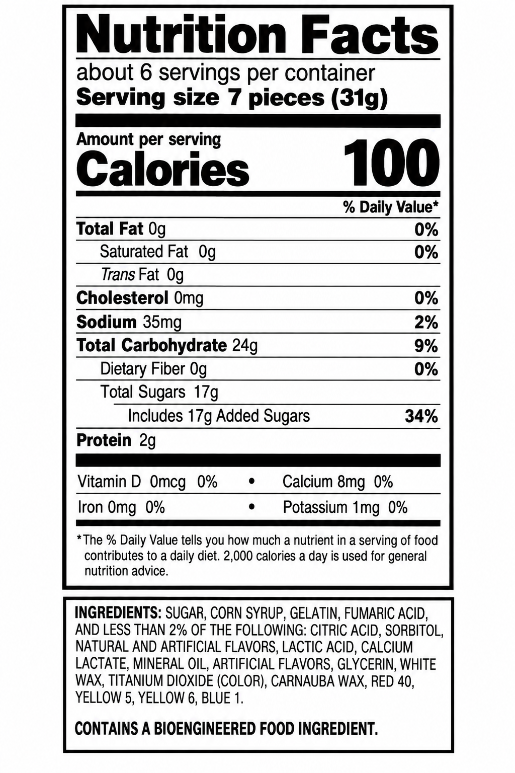 Sour Neon Gummy Worms, 6 Flavors - 1 lb