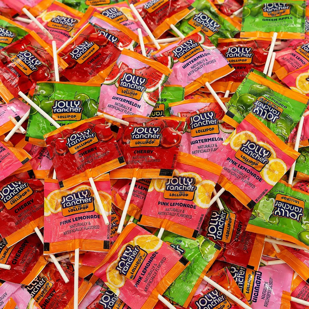 Jolly Rancher Lollipops Assorted Flavors 1 lb Bulk Candy Mix, Individually Wrapped