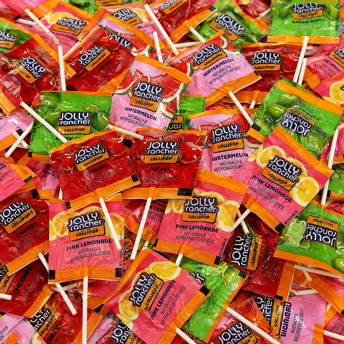 Jolly Rancher Lollipops Assorted Flavors 1 lb Bulk Candy Mix, Individually Wrapped
