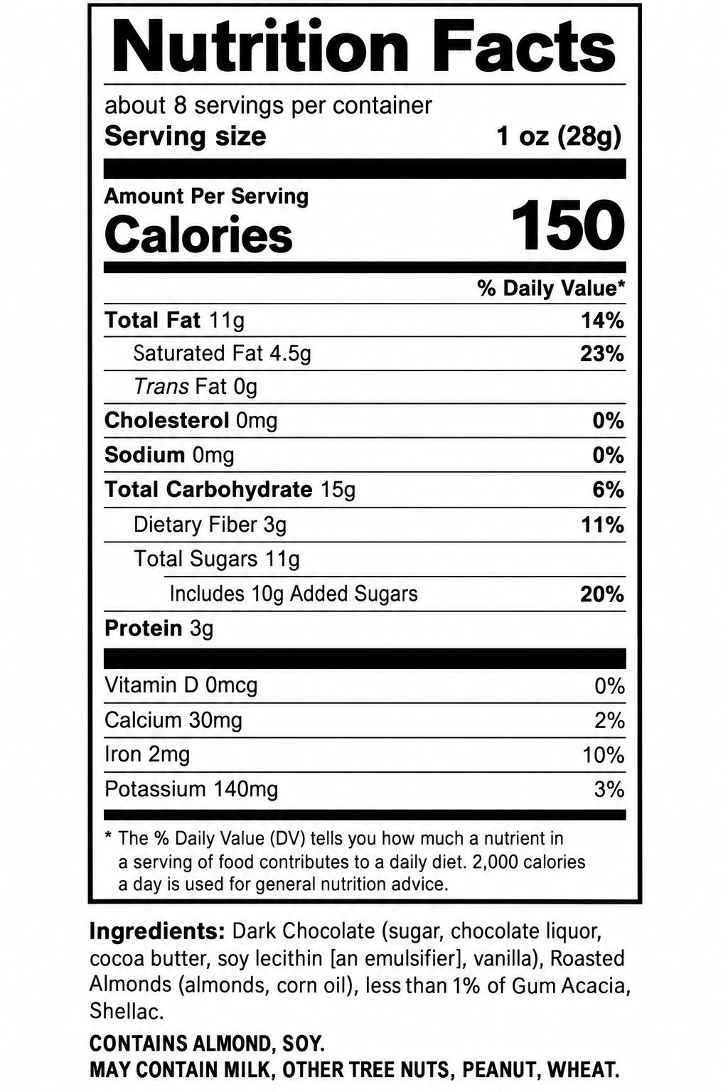 Chocolate Covered Nuts, 8 Oz Resealable Pouch – Choose