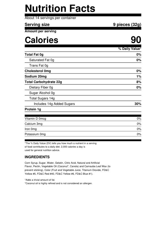 Christmas Gingerbread Gummy Candy Mix 1 Pound